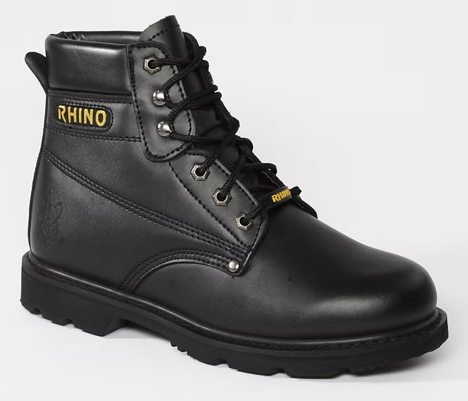 6" Rhino Steel Toe Stripe Black image 1