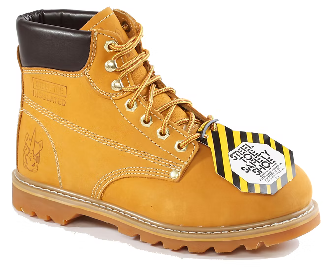 Rhino 6" Nubuck Steel toe Wheat image 1