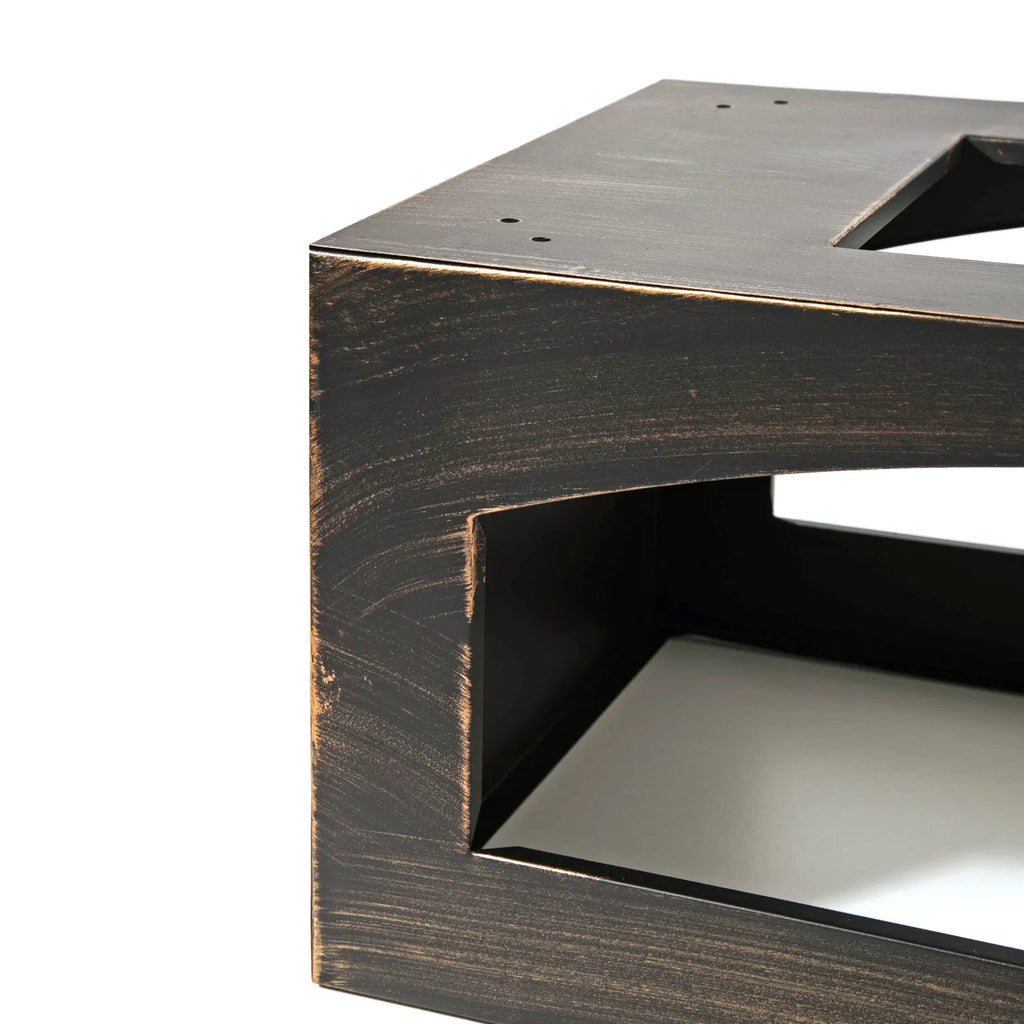 37-Inch Rectangular Metal Outdoor Wood Burning Fireplace - Outdoor Fireplace wit image 7