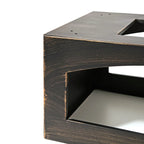 37-Inch Rectangular Metal Outdoor Wood Burning Fireplace - Outdoor Fireplace wit image 7