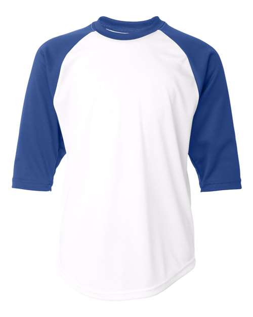 Badger Sport Youth B-Core Three-Quarter Sleeve Baseball T-Shirt - 2133 image 3