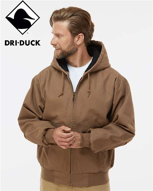 DRI DUCK Cheyenne Boulder Cloth™ Hooded Jacket with Tricot Quilt Lining 5020 image 6