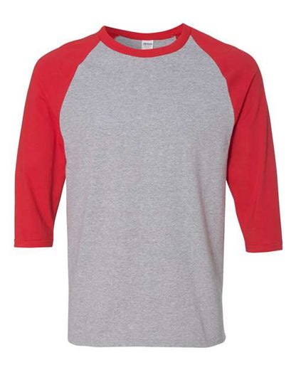 Gildan Unisex Heavy Cotton™ Raglan Three-Quarter Sleeve T-Shirt - 5700 image 3