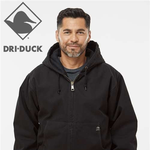 DRI DUCK Cheyenne Boulder Cloth™ Hooded Jacket with Tricot Quilt Lining 5020 image 0