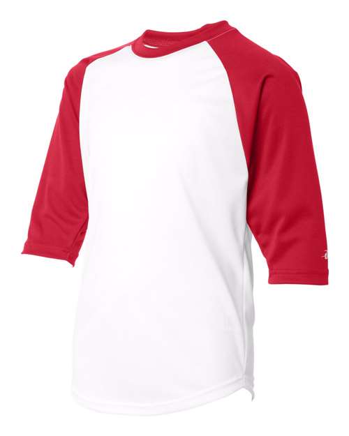 Badger Sport Youth B-Core Three-Quarter Sleeve Baseball T-Shirt - 2133 image 1
