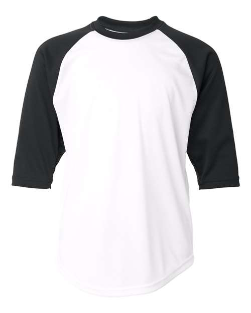 Badger Sport Youth B-Core Three-Quarter Sleeve Baseball T-Shirt - 2133 image 6