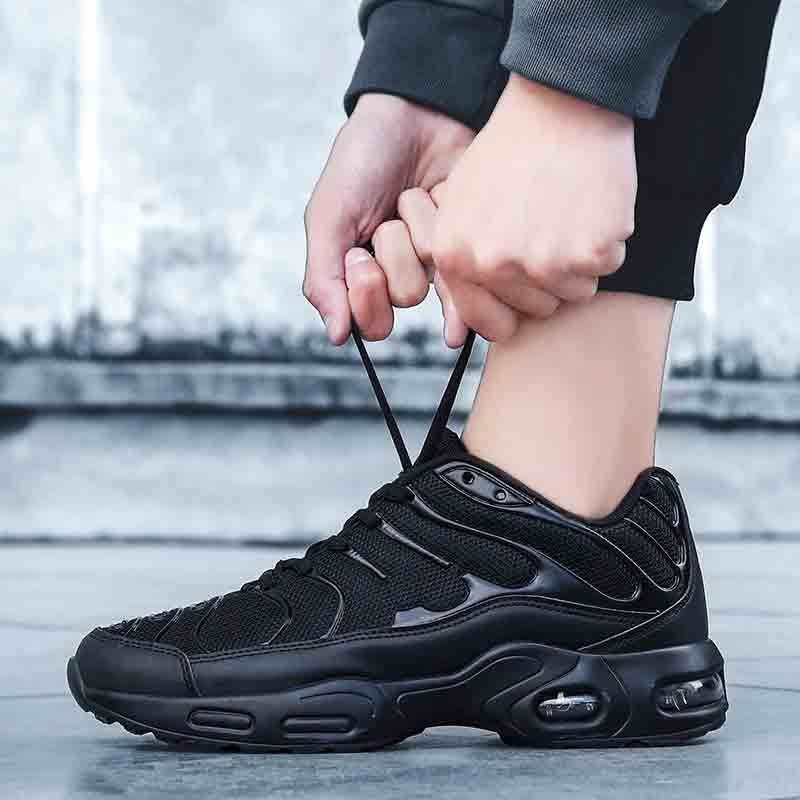 Men's shoes spring and autumn new all-palm air cushion running sneakers all-matc image 4