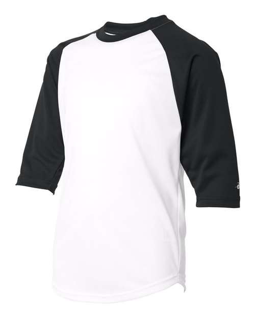 Badger Sport Youth B-Core Three-Quarter Sleeve Baseball T-Shirt - 2133 image 7