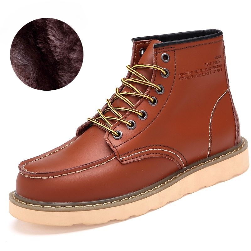2024 new fashion men's Doc Martens single shoes cotton shoes warm image 40