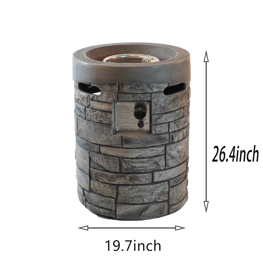 32000 BTU, CSA Certification Diameter 20 Inch Round Outdoor Gas Fire Pit,Contain image 4
