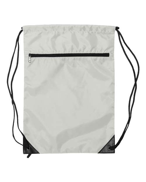 Liberty Bags Zippered Drawstring Backpack - 8888