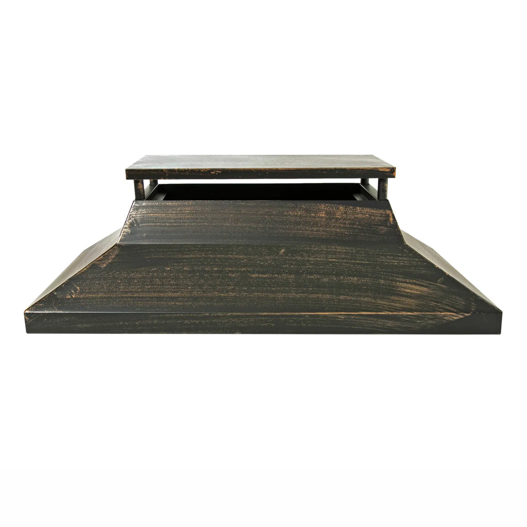 37-Inch Rectangular Metal Outdoor Wood Burning Fireplace - Outdoor Fireplace wit image 11