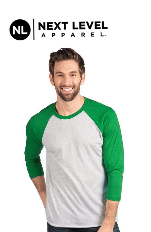 Next Level Unisex Triblend Three-Quarter Raglan T-Shirt - 6051 image 0