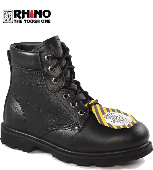 Rhino 6"Plain Steel toe Safety Work Boot image 0