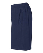 Russell Athletic Cotton Classic Jersey Shorts with Pockets - 25843M image 5