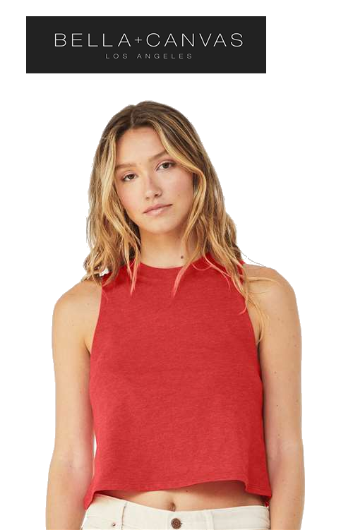 Bella+Canvas Women's Racerback Crop Tank - 6682 image 0