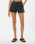 Independent Trading Co. Women’s Lightweight California Wave Wash Sweatshorts image 1