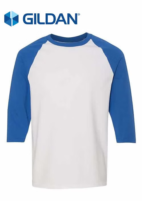 Gildan Unisex Heavy Cotton™ Raglan Three-Quarter Sleeve T-Shirt - 5700