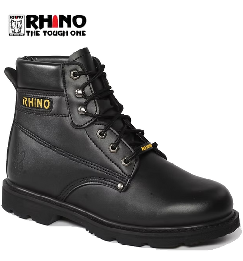 6" Rhino Steel Toe Stripe Black image 0