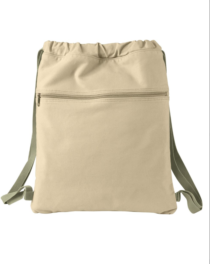 Authentic Pigment 14oz. Pigment-Dyed Canvas Cinch Sack - 1901 image 1