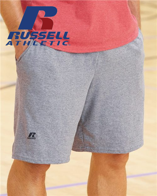 Russell Athletic Cotton Classic Jersey Shorts with Pockets - 25843M image 0