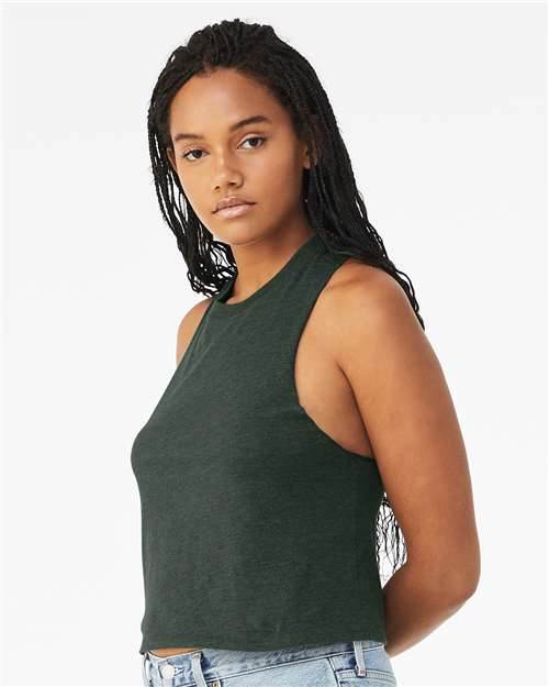 Bella+Canvas Women's Racerback Crop Tank - 6682 image 10