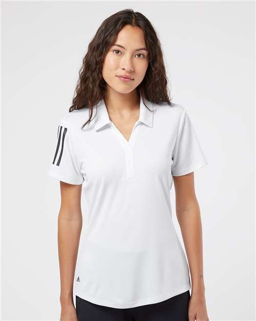 Adidas - Women's Floating 3-Stripes Polo - A481 image 1