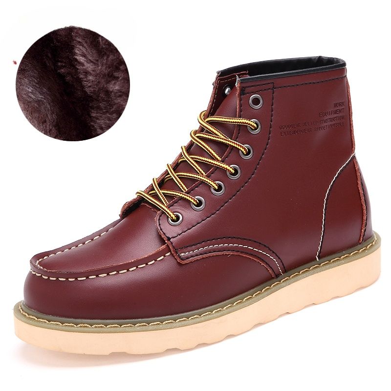 2024 new fashion men's Doc Martens single shoes cotton shoes warm image 48