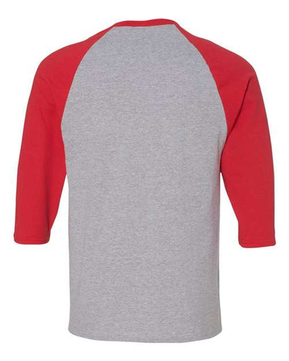 Gildan Unisex Heavy Cotton™ Raglan Three-Quarter Sleeve T-Shirt - 5700 image 2