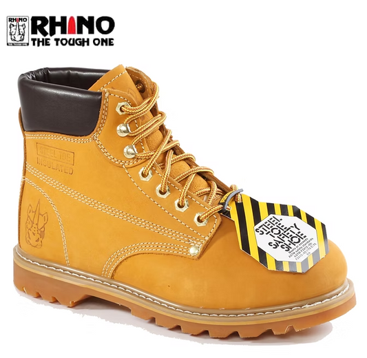Rhino 6" Nubuck Steel toe Wheat image 0
