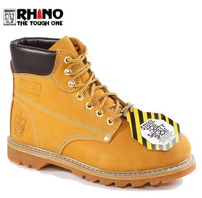 Rhino 6" Nubuck Steel toe Wheat image 0