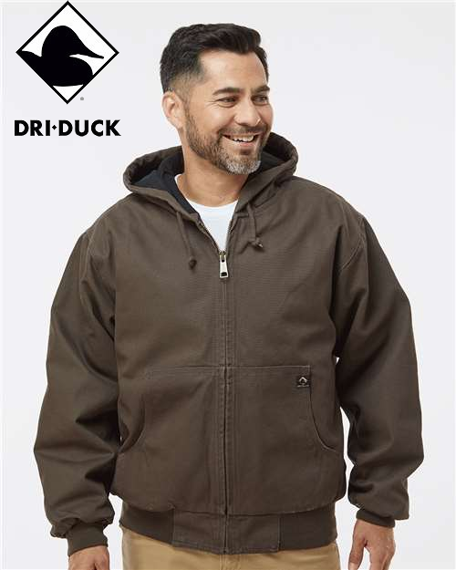 DRI DUCK Cheyenne Boulder Cloth™ Hooded Jacket with Tricot Quilt Lining 5020 image 12